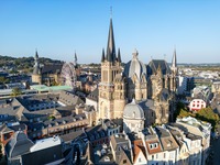 Die Skyline von Aachen. Das Bild zeigt die Skyline von Aachen.