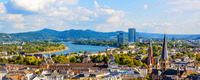 Das Bild zeigt die Skyline von Bonn 