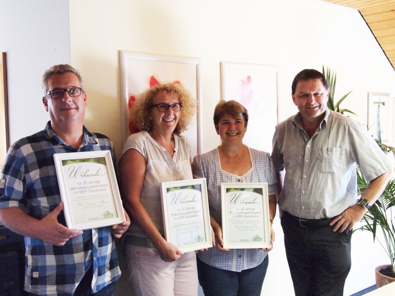 Ehrungstag bei BDF Sozialwerk Ehrungstag bei BDF Sozialwerk